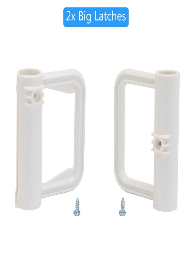 بيترتك قطع غيار بوابة الأطفال الشبكية القابلة للسحب (أبيض) - تركيب بالحفر - مجموعة كاملة من أدوات استبدال بوابة الحيوانات الأليفة القابلة للسحب - مجموعة أدوات بوابة الأطفال القابلة للسحب - متوافقة مع بوابة BETERTEK الشبكية القابلة للسحب - Image 5